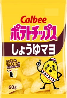 

Calbee Japońskie chipsy sos sojowy i majonez, 60g