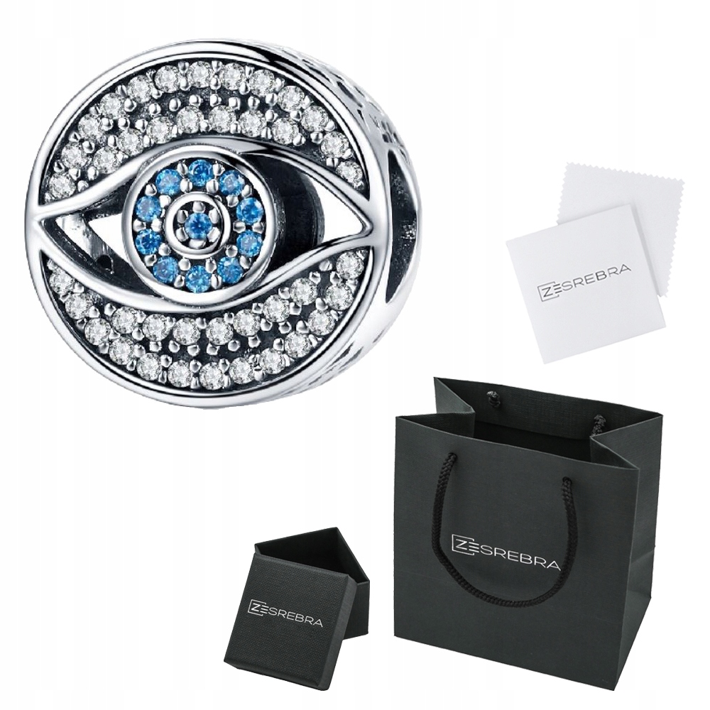 

Charms srebro 925 Oko zawieszka koralik