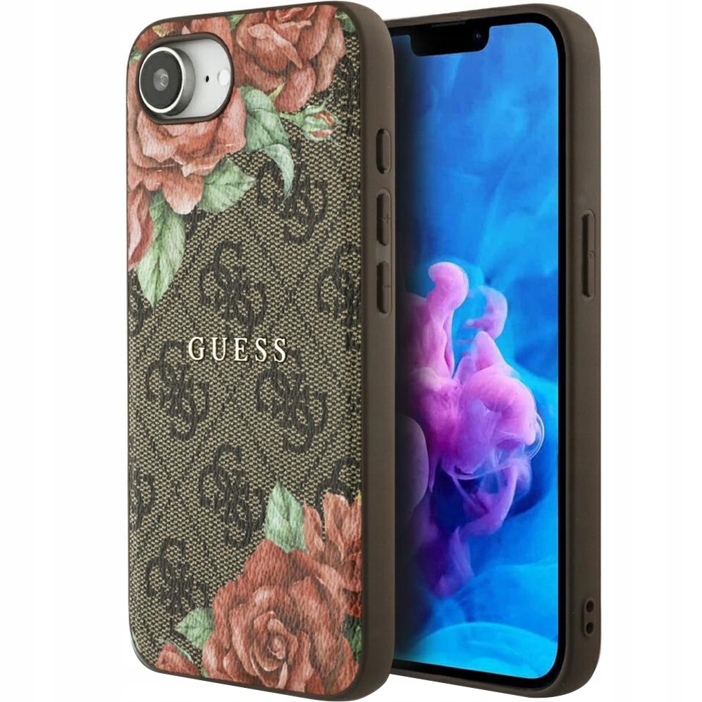 Pouzdro Guess pro iPhone 16e, MagSafe, stylové, ochranné, pevné, květinové