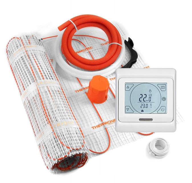 Zestaw Thermoval mata grzejna regulator TT 16 8m2
