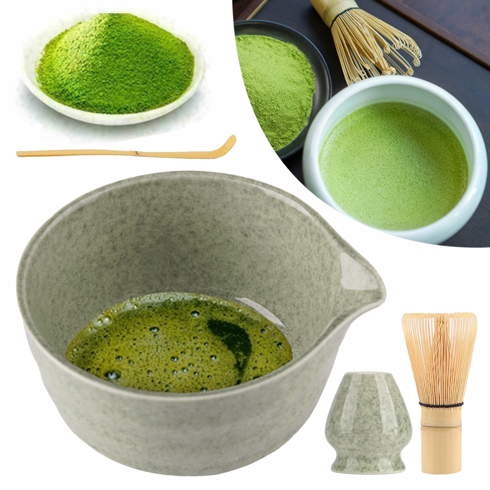 Levně Dárková Sada Na Čaj Matcha Metlička Matcha 4KS Ideální Dárek