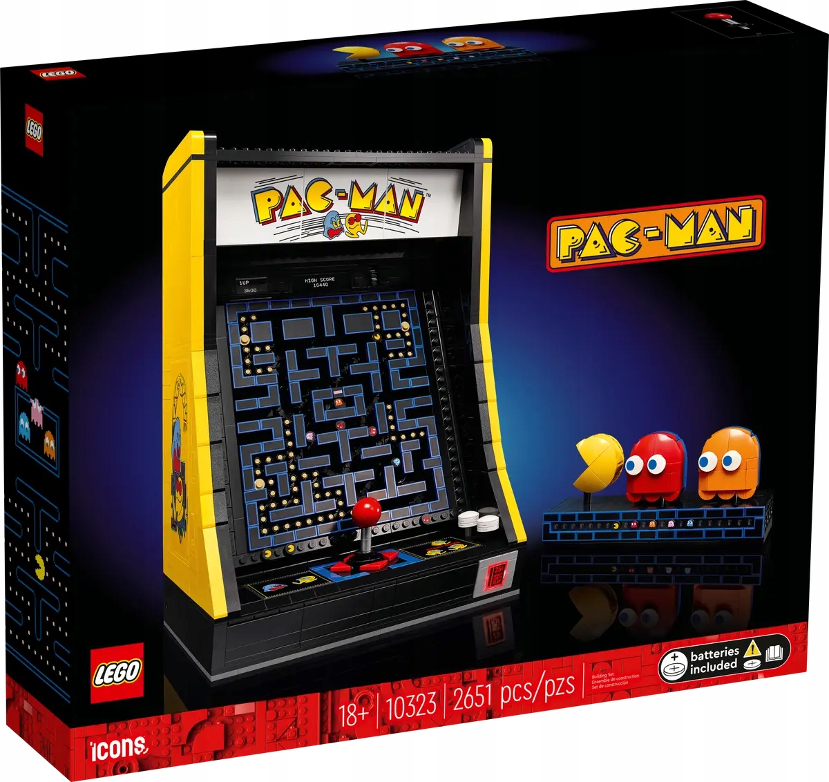 stavebnice Lego Icons 10323 Hrací automat Pac-Man