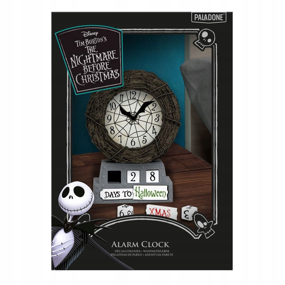 Nightmare Before Christmas Odpočítávání Podsvícený budík