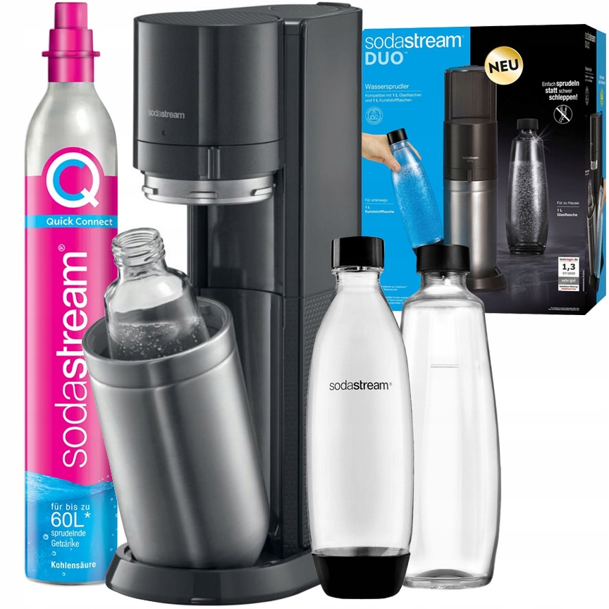 Výrobník Sody Sodastream Duo Titan 2 Lahve CO2 Sodastream Quickconnect