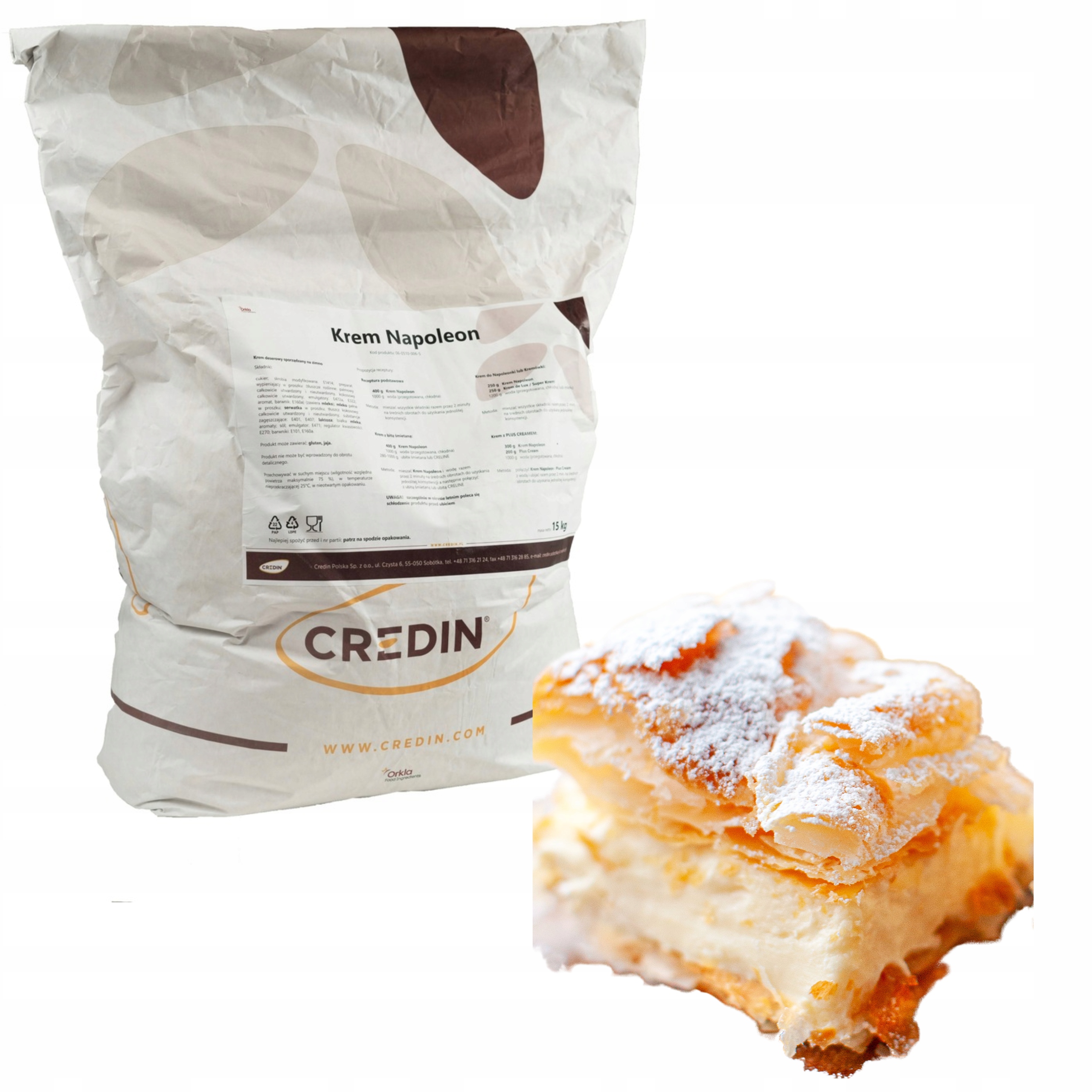 Krem do napoleonki, karpatki Napoleon Credin 15kg