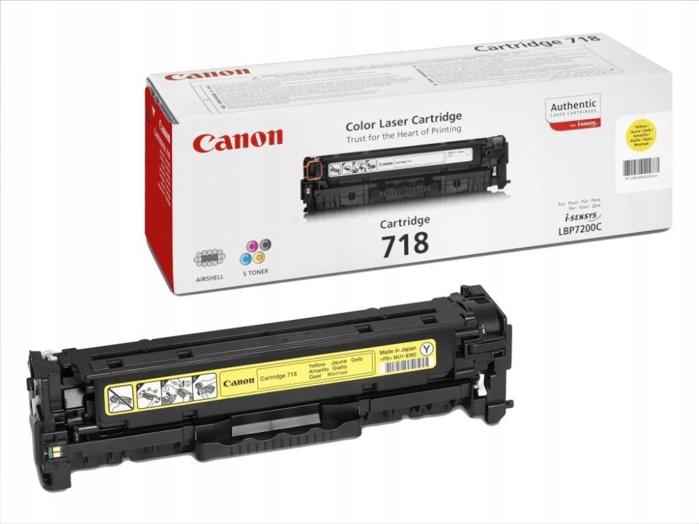 Canon toner CRG-718Y/ LBP-7200/ 7660/ 7680/ MF-80x0/ MF724/ 2900 strán/ Žlt