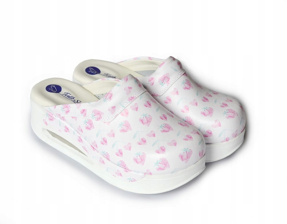 Air Clogs buty medyczne owocowe serca 41