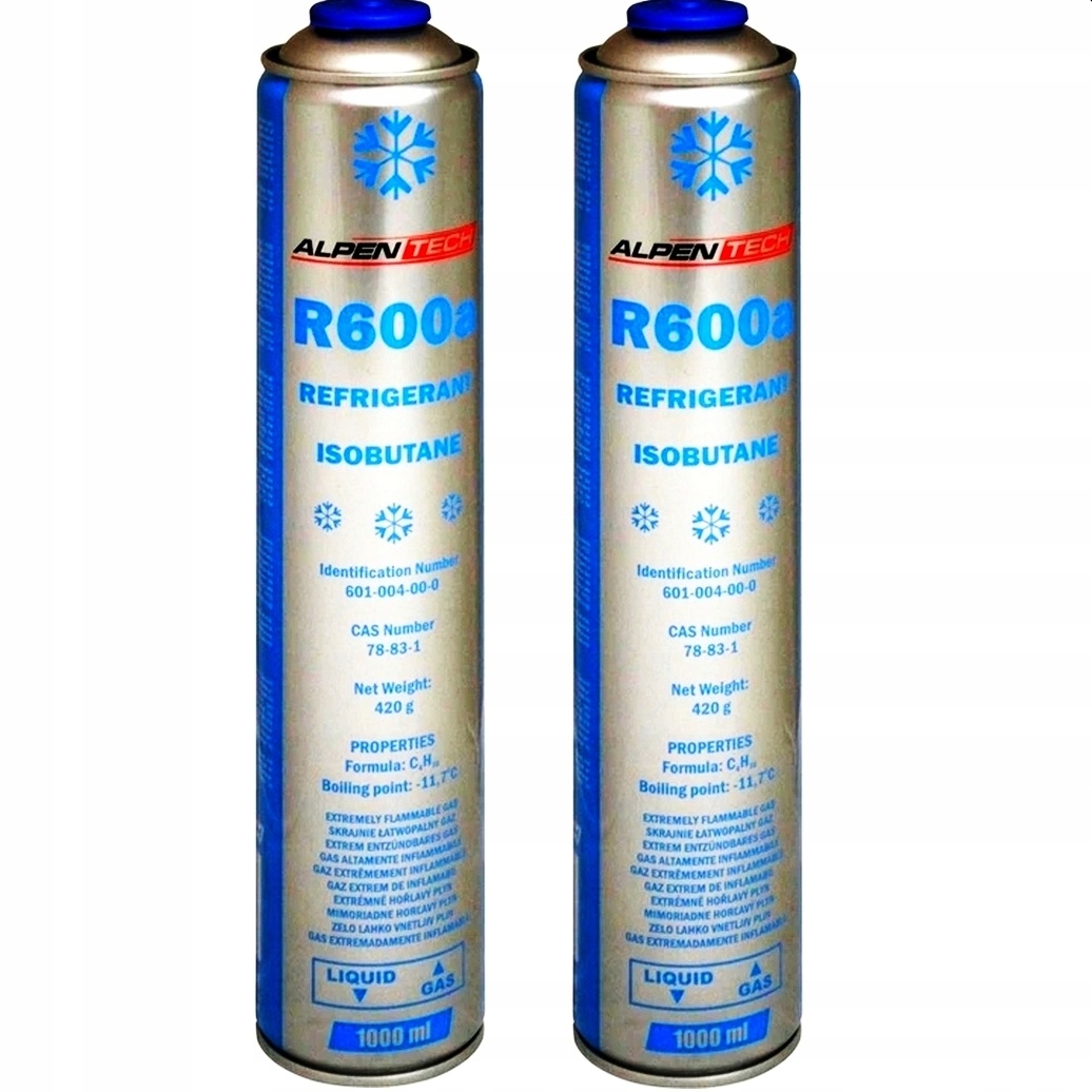 

Czynnik Chłodniczy Izobutan Gaz R600a 420g x 2