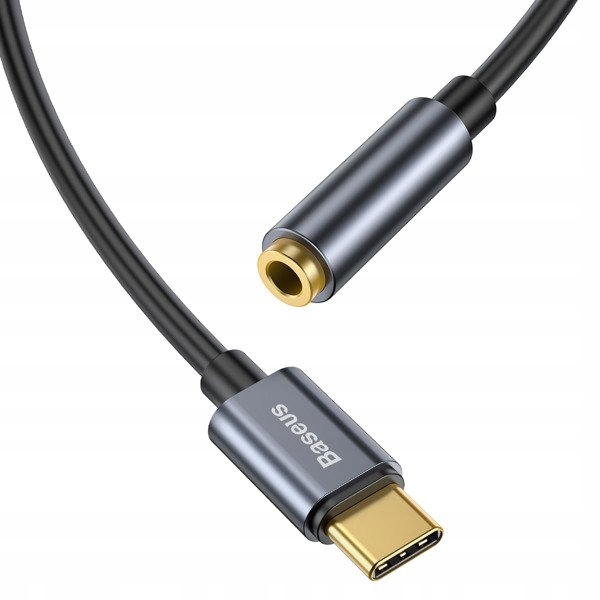 Adapter kabel audio USB-C na Mini Jack 3,5mm 9cm Marka Baseus