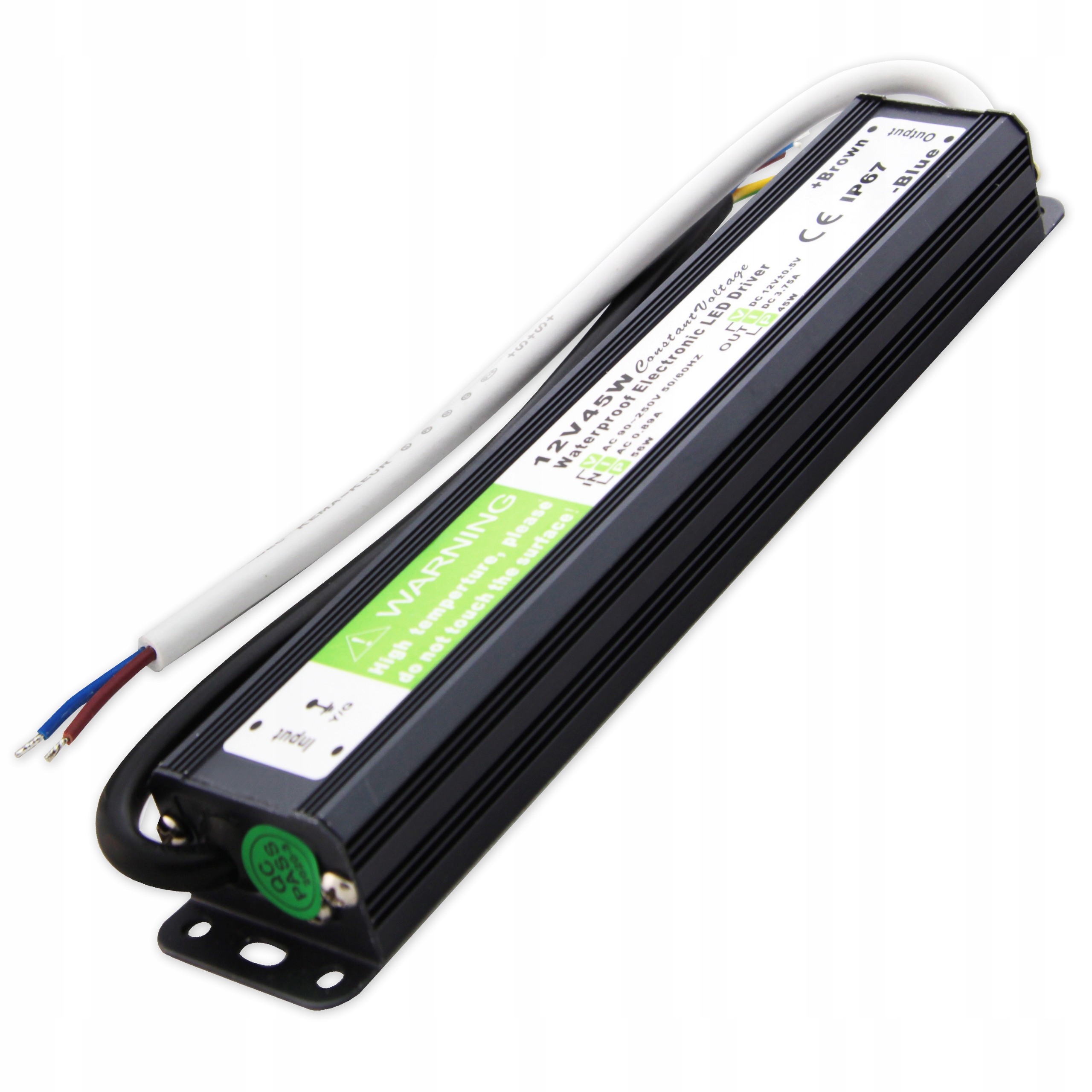 

Zasilacz Slim taśm Led 12V 45W wodoodporny IP67