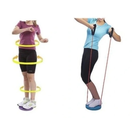 TWISTER OBROTOWY Z LINKAMI DO ĆWICZEŃ BRZUCHA MAGNES MASAŻER STÓP PREZENT Waga produktu 1 kg