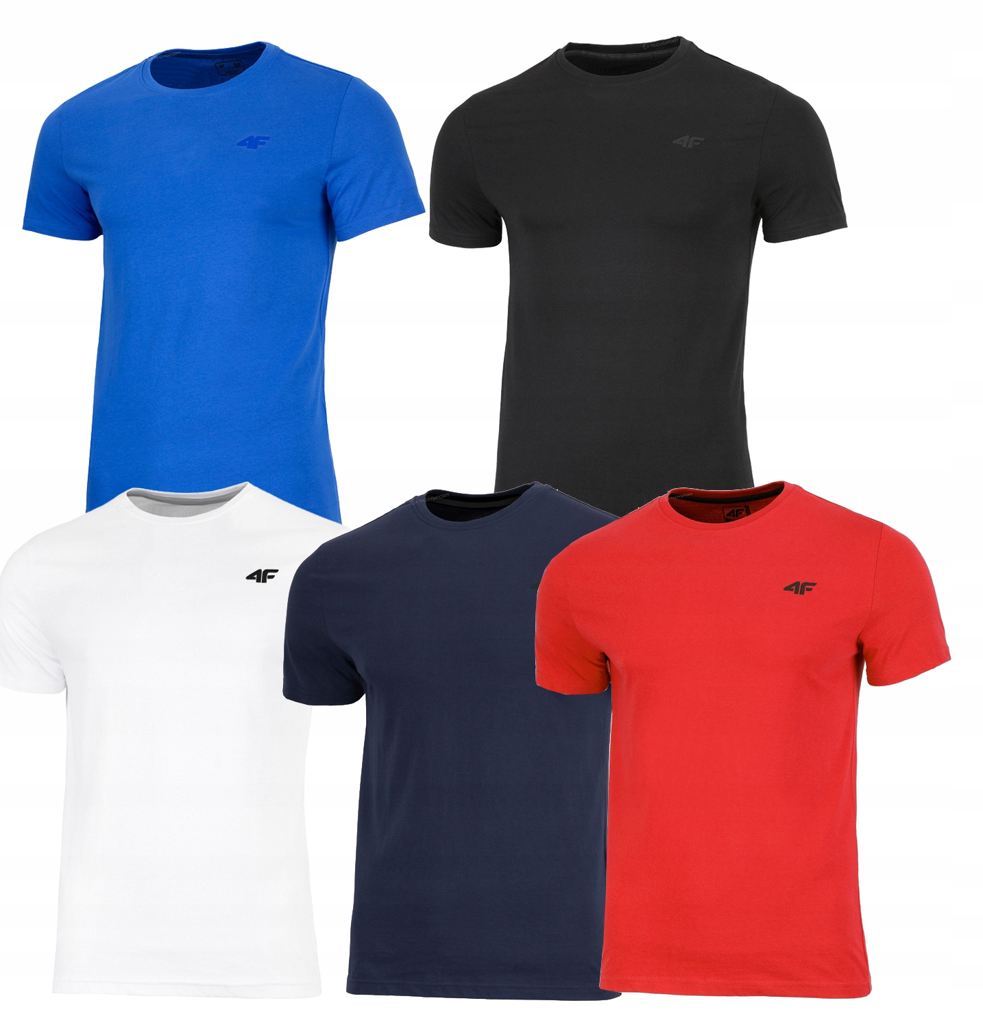 

4F Zestaw 5szt. Męska Koszulka T-shirt / rozm XXL