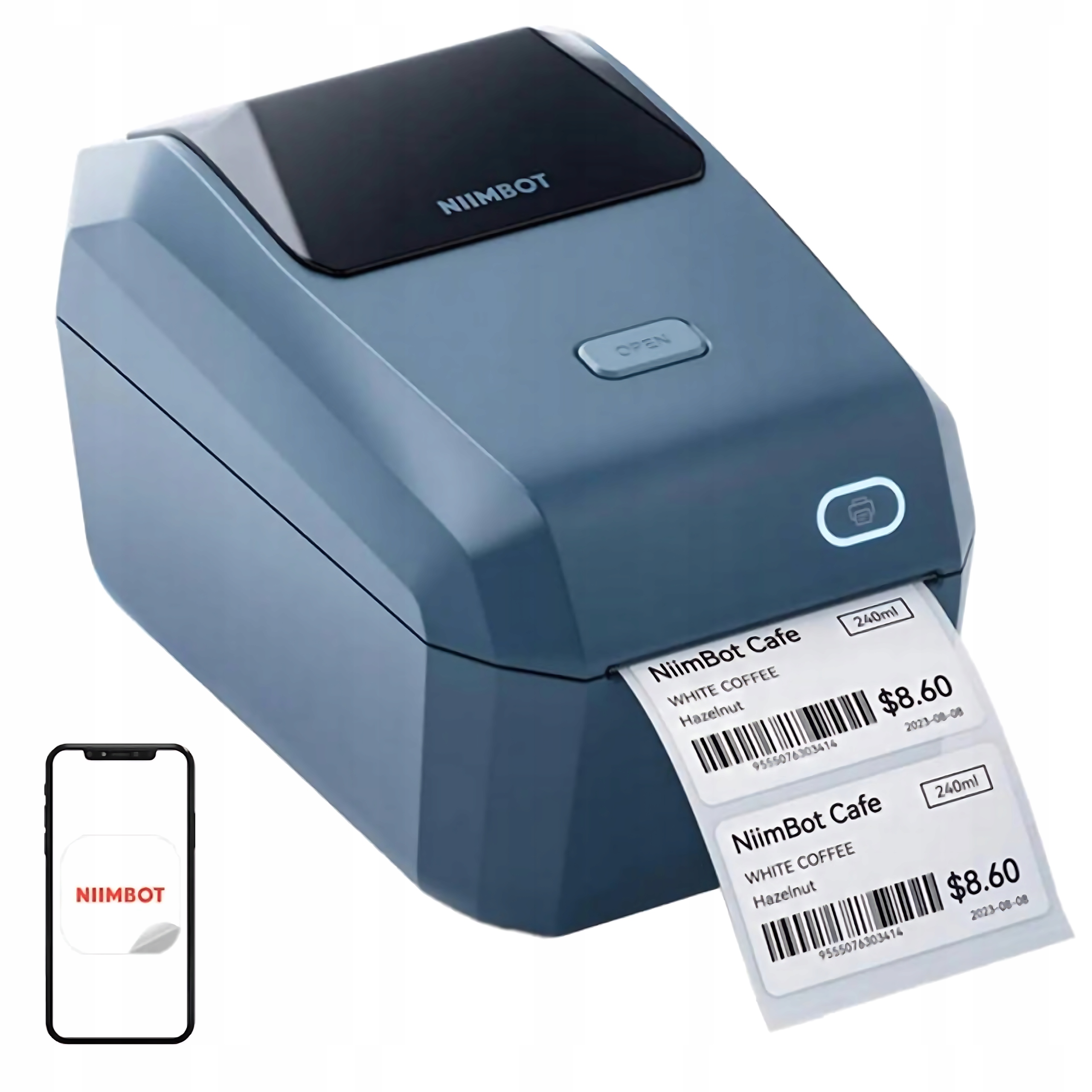 Niimbot Prenosná Termálna Tlačiareň K3W Wifi Bluetooth 203 Dpi Wi-fi Usb