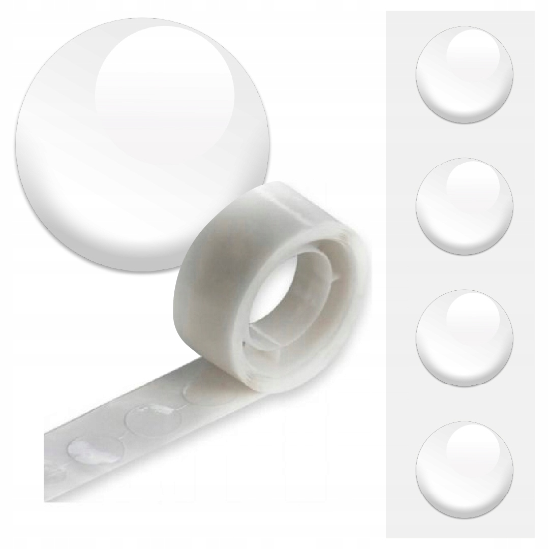 KROPELKI KLEJU KLEJOWE DO BALONÓW ROLKA 100 SZTUK