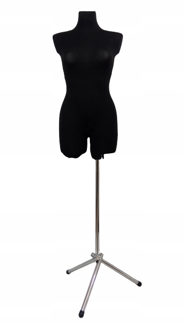 Krejčovská figurína na kovové základně 38/40 M Černá