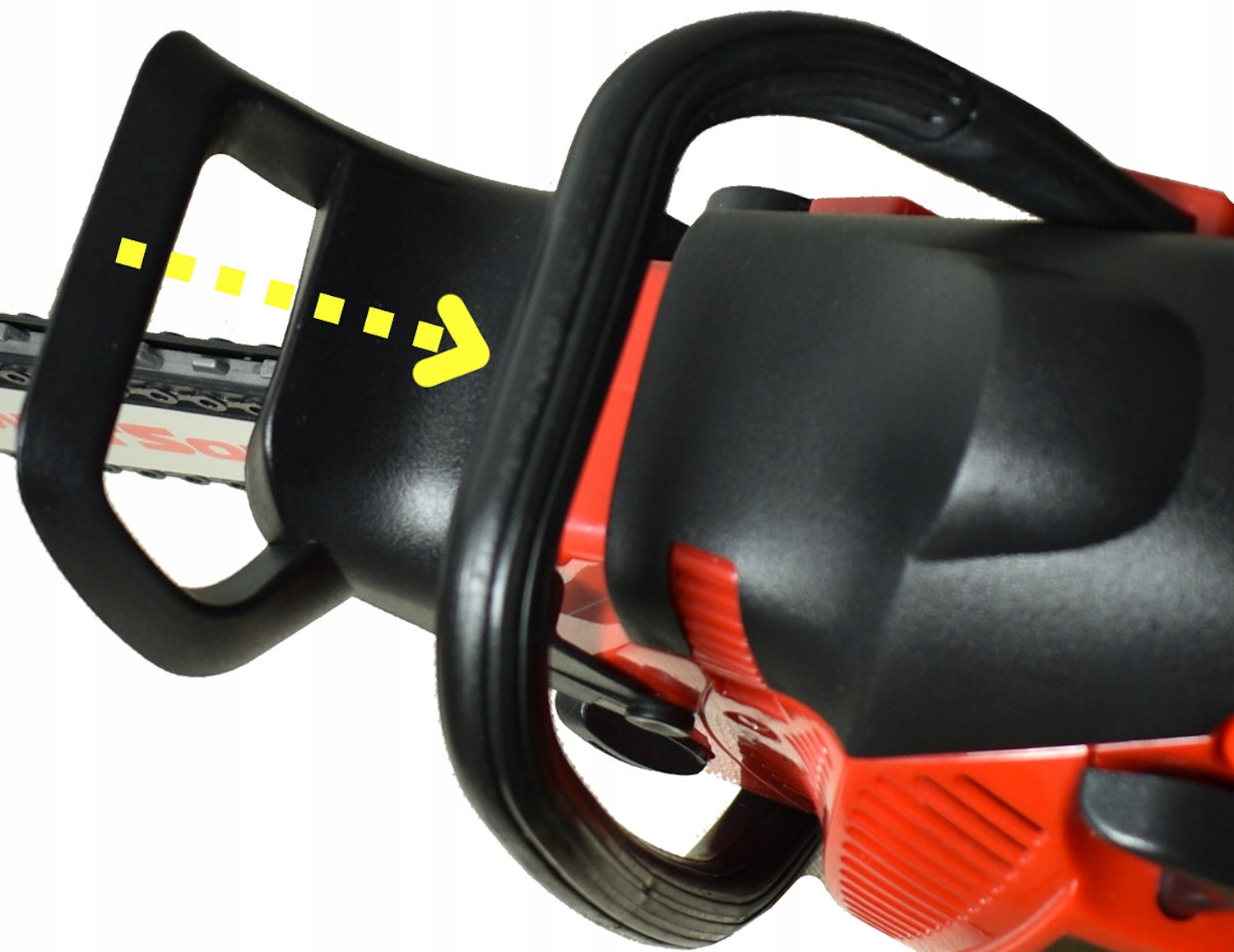 PIŁA MOTOROWA ZABAWKOWA dla dzieci DUŻA SPALINOWA + RUCHOMY GUMOWY ŁAŃCUCH Materiał guma metal plastik