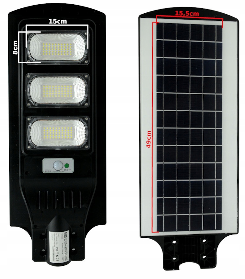 LATARNIA LAMPA SOLARNA LED PANEL HALOGEN PILOT Marka Bass
