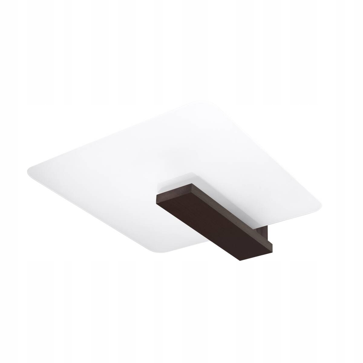 Sollux Drevená stropná lampa moderná wenge biela sklenená