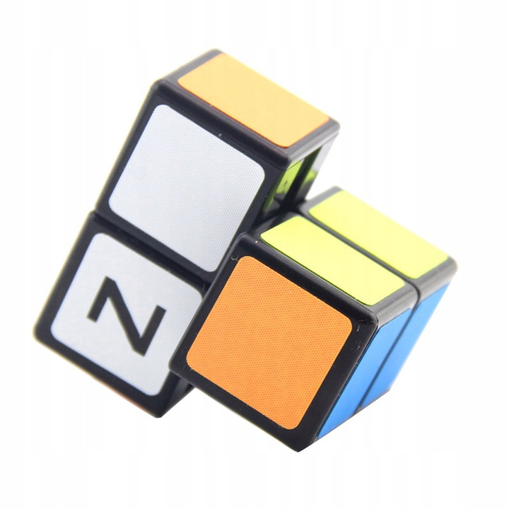 

2x2x1 Czarna gładka magiczna kostka dla dzieci