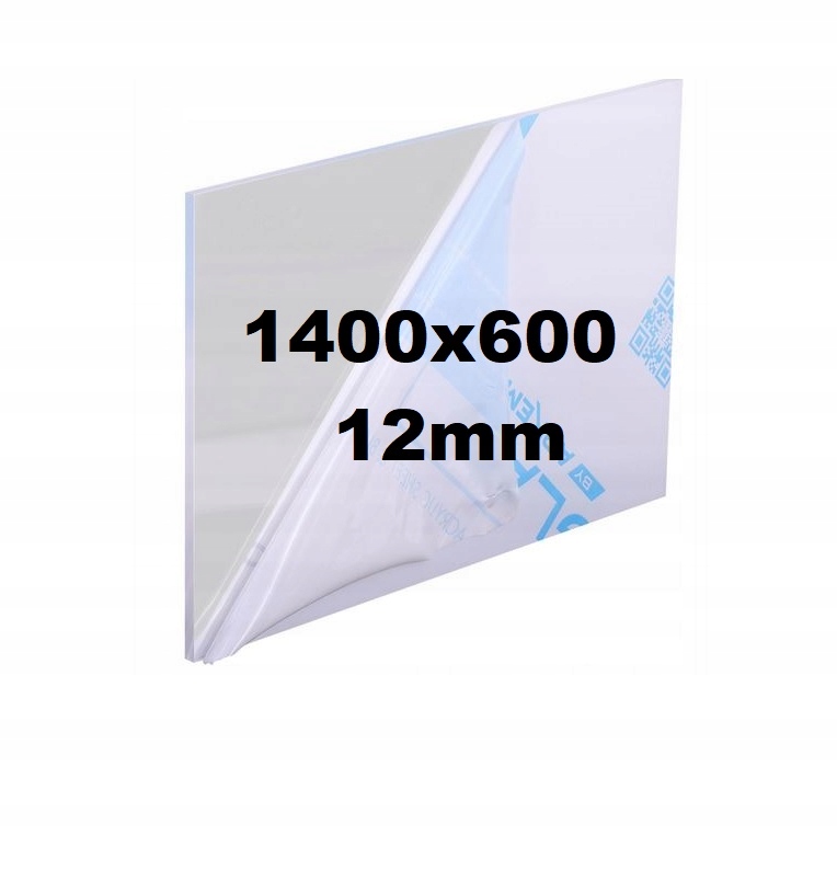 Pleksi /plexi Pleksa /plexa Bezbarvá na míru 1400x600x12mm Akrylová Deska