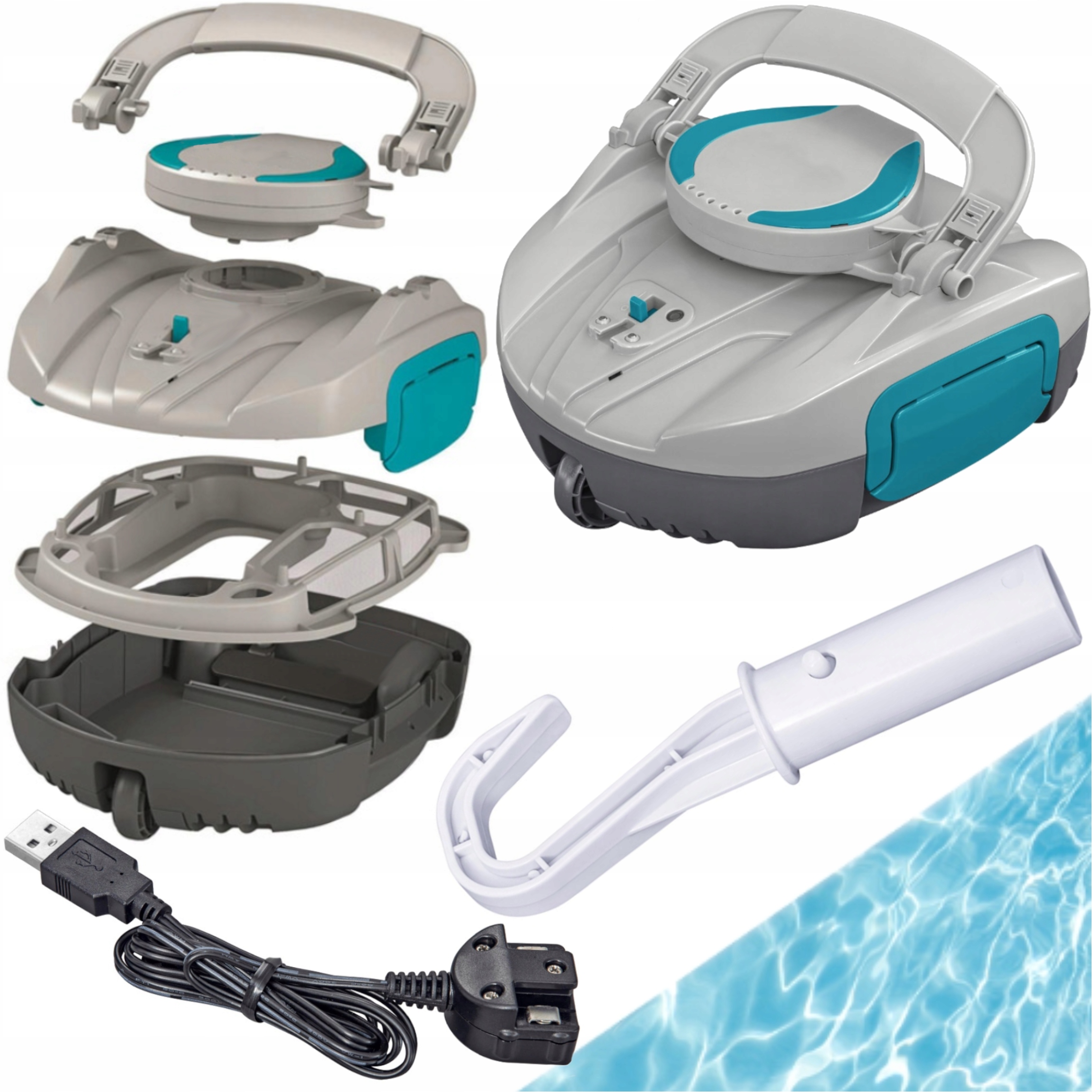 Vysavač Do Bazénu Akumulátorový Robot Na Čištění Dna Bazénu