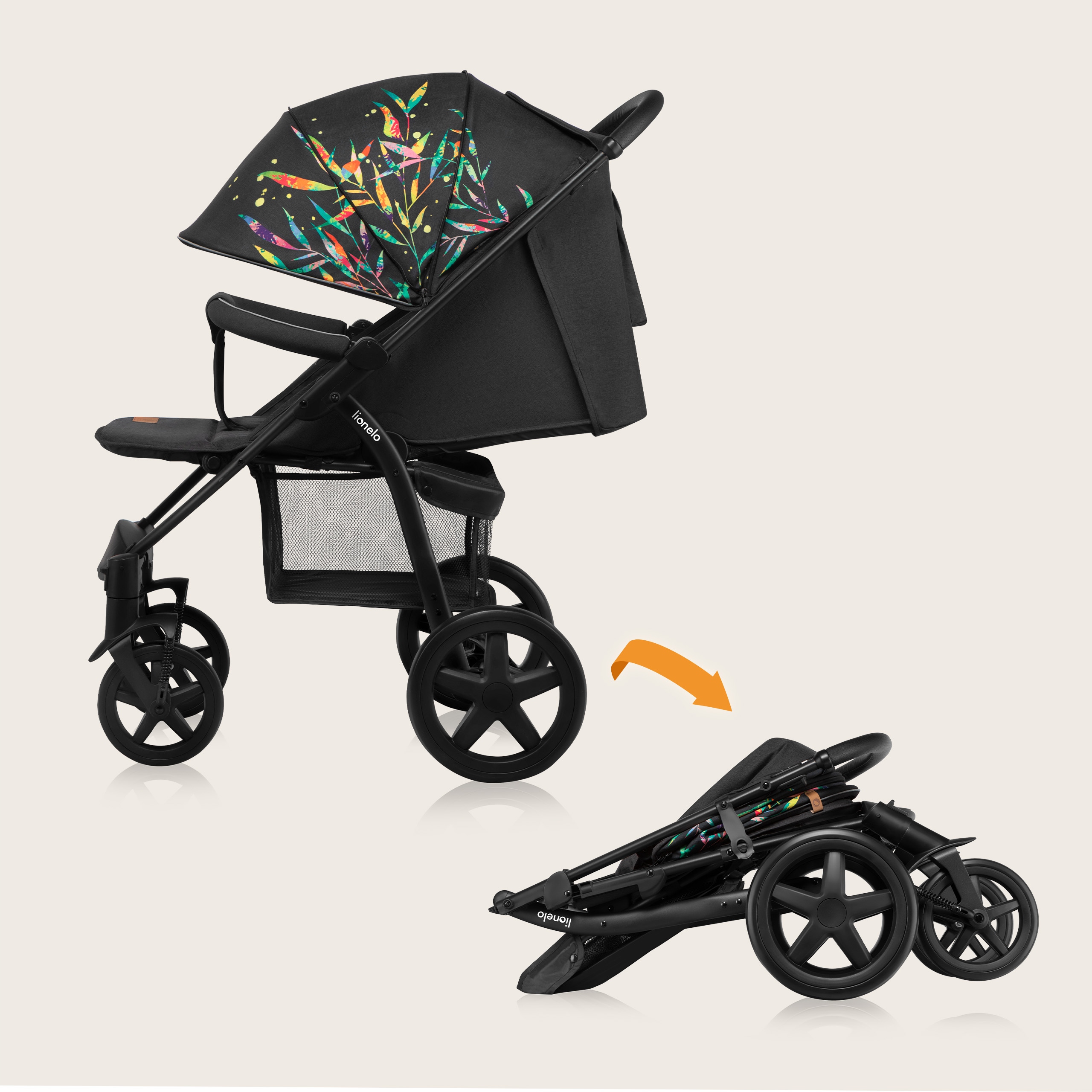 WÓZEK SPACEROWY DO 22KG ZESTAW AKCESORIÓW MOSKITIERA LIONELO ANNET Model ANNET PLUS