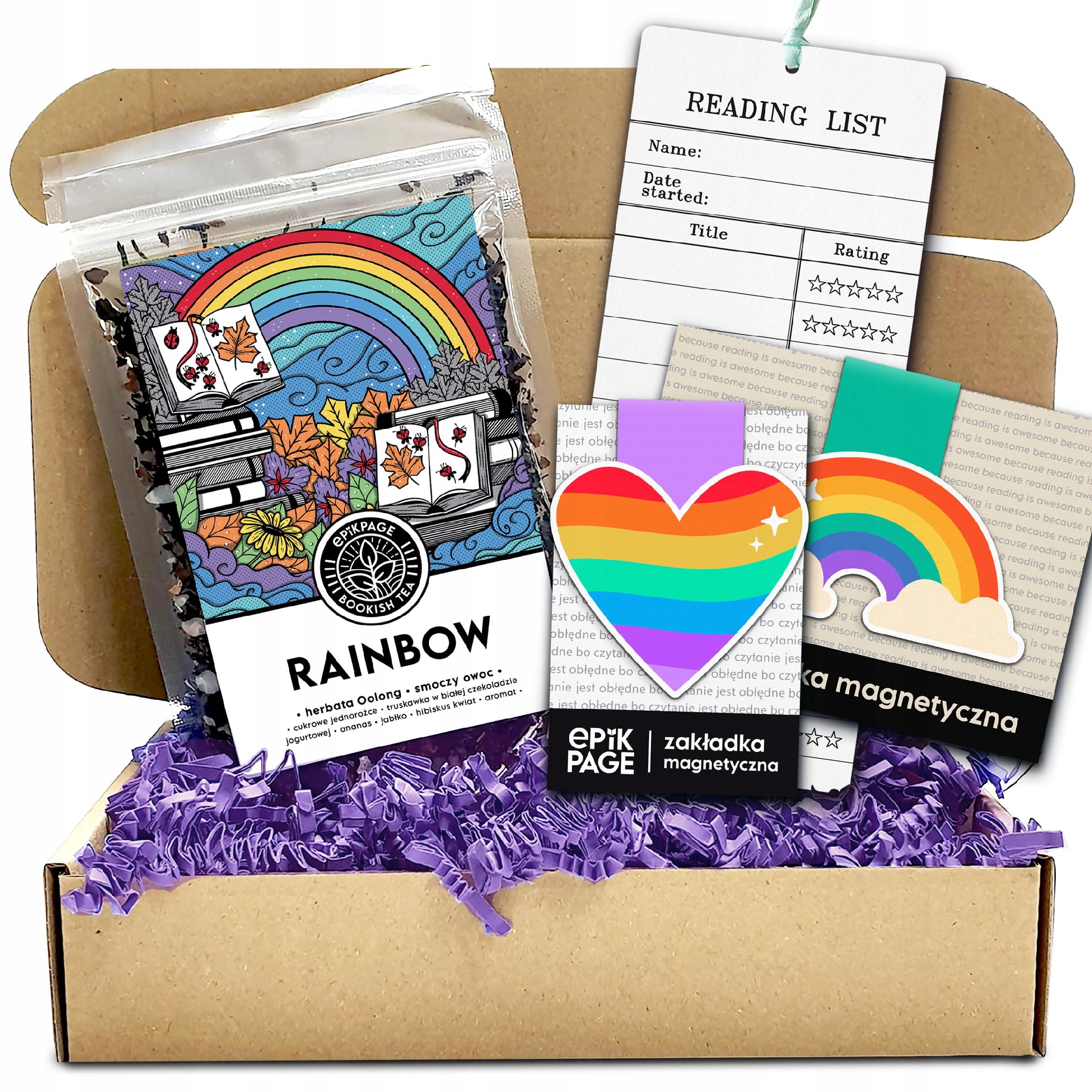 Zakładka do książek i Herbata ZESTAW NA PREZENT