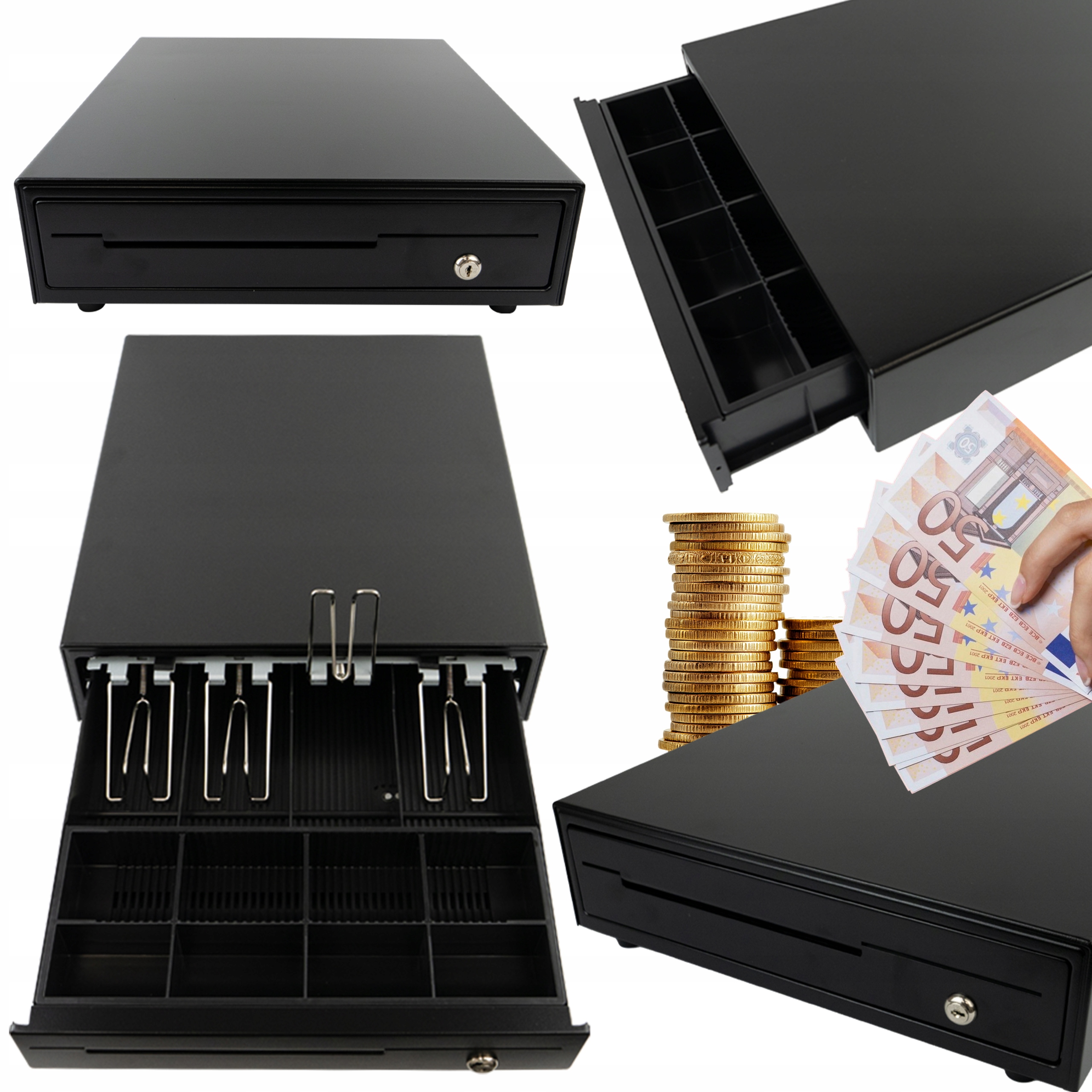 Šuplík Na Peníze do pokladny Prostorná S Přihrádkou 4 A 8 RJ11