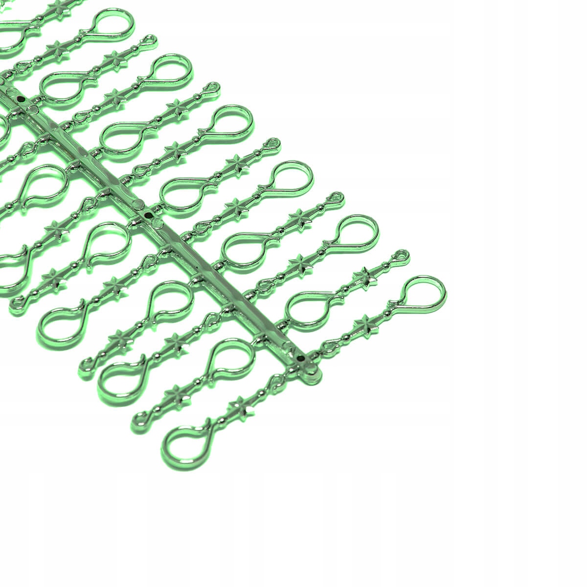 

Haczyki do ozdób choinkowych 30 szt Zielone