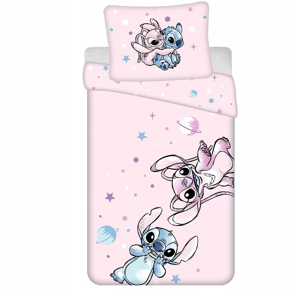 POŚCIEL STITCH DZIECIĘCA 140X200 LILO I STITCH MŁODZIEŻOWA BAWEŁNA 70X90