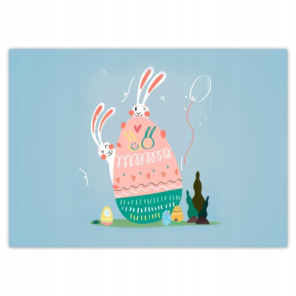 

Naklejki 70x50 Królik Zając Wielkanoc