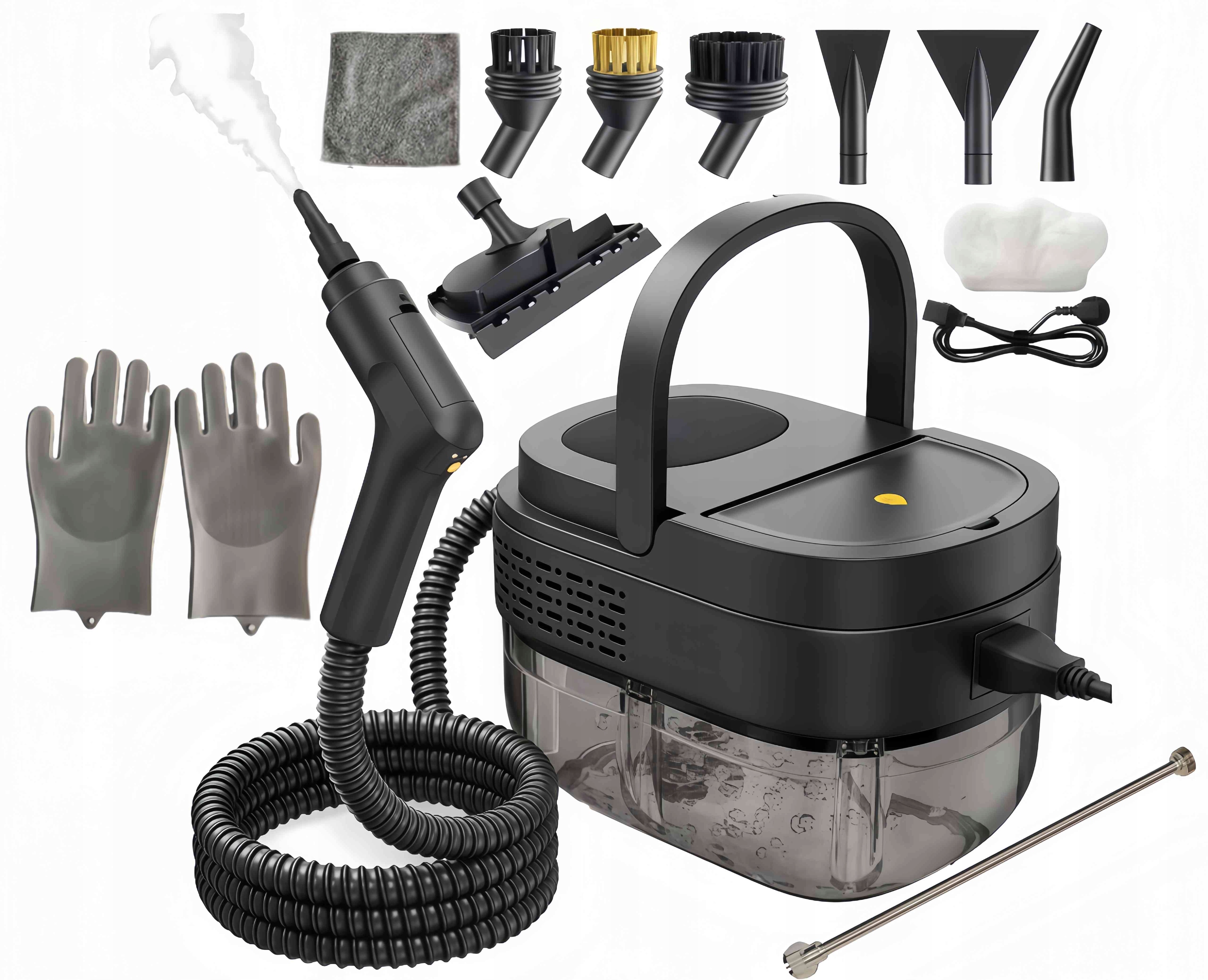 Parný Čistič 2500 W, Parné Čistenie S 3 Rýchlosťami 1.5 M, Parný Had 1600 ML, Silný