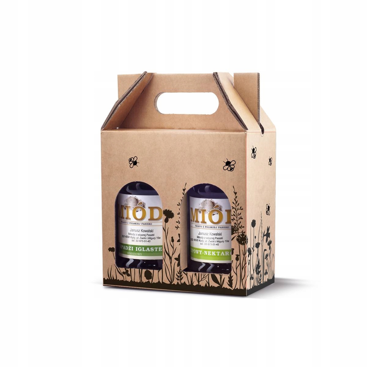 

Pudełko na 2 słoiki 315ml (10szt) P17A