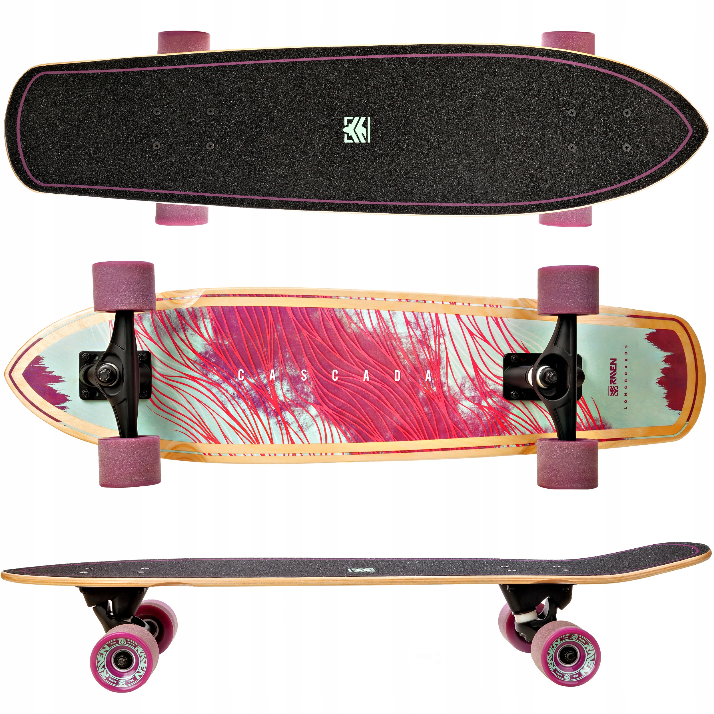 Deskorolka Longboard Raven Cascada ABEC9