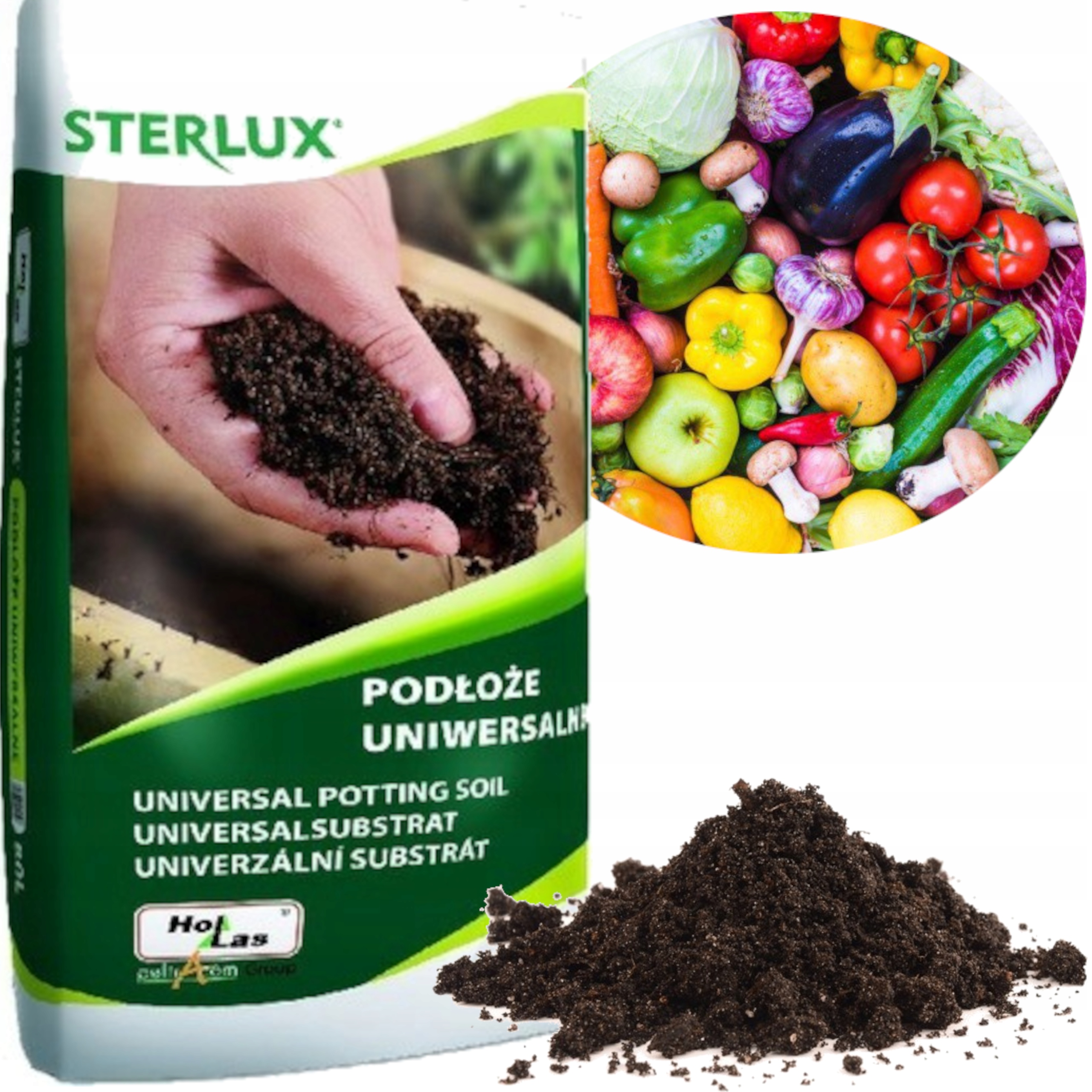 

Ziemia Podłoże Uniwersalne 20l Hollas Sterlux
