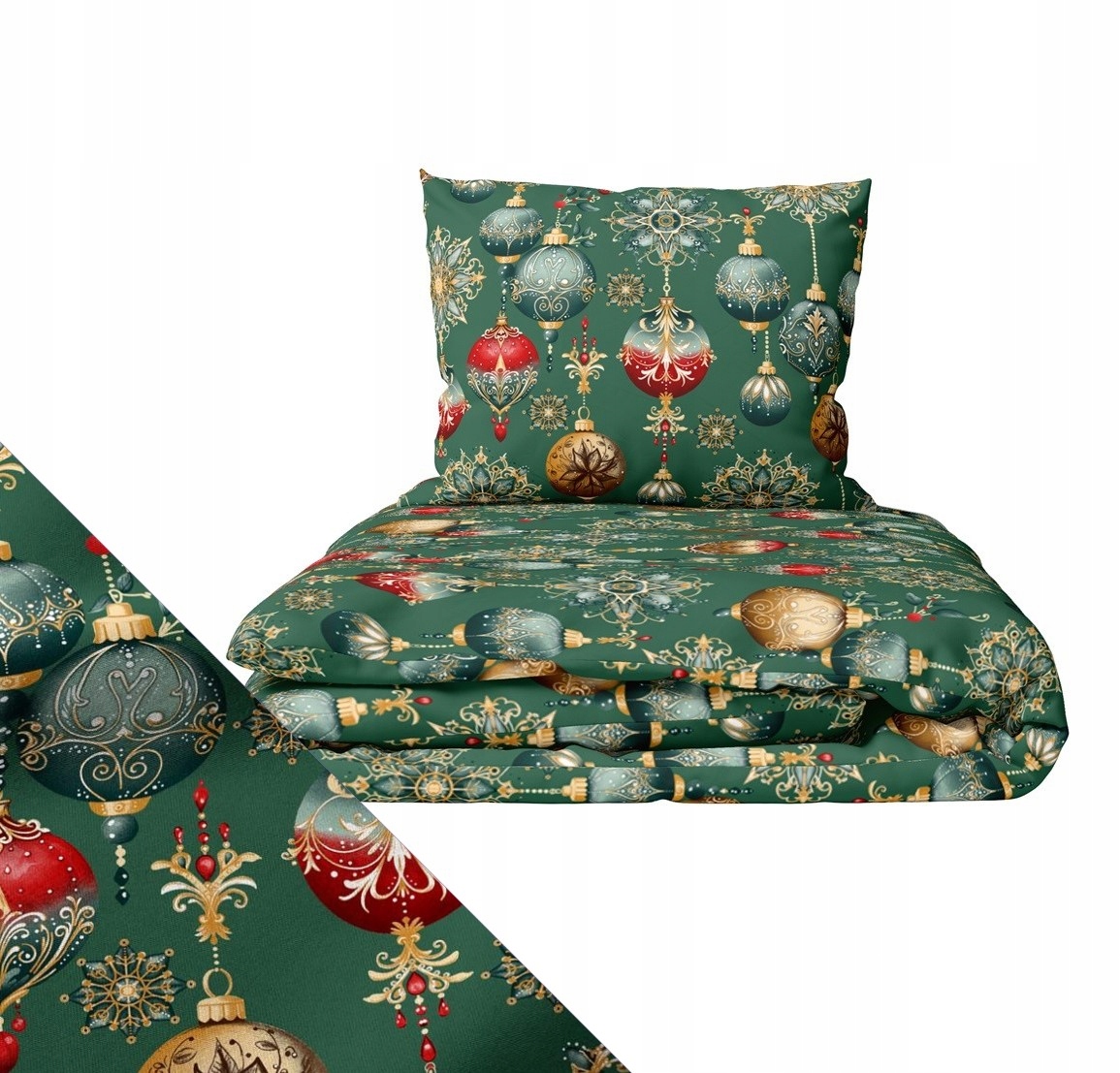 Sada Povlečení Vánoční 160x200 2x70x80, 100% Bavlna, 140 g/m2, vzor