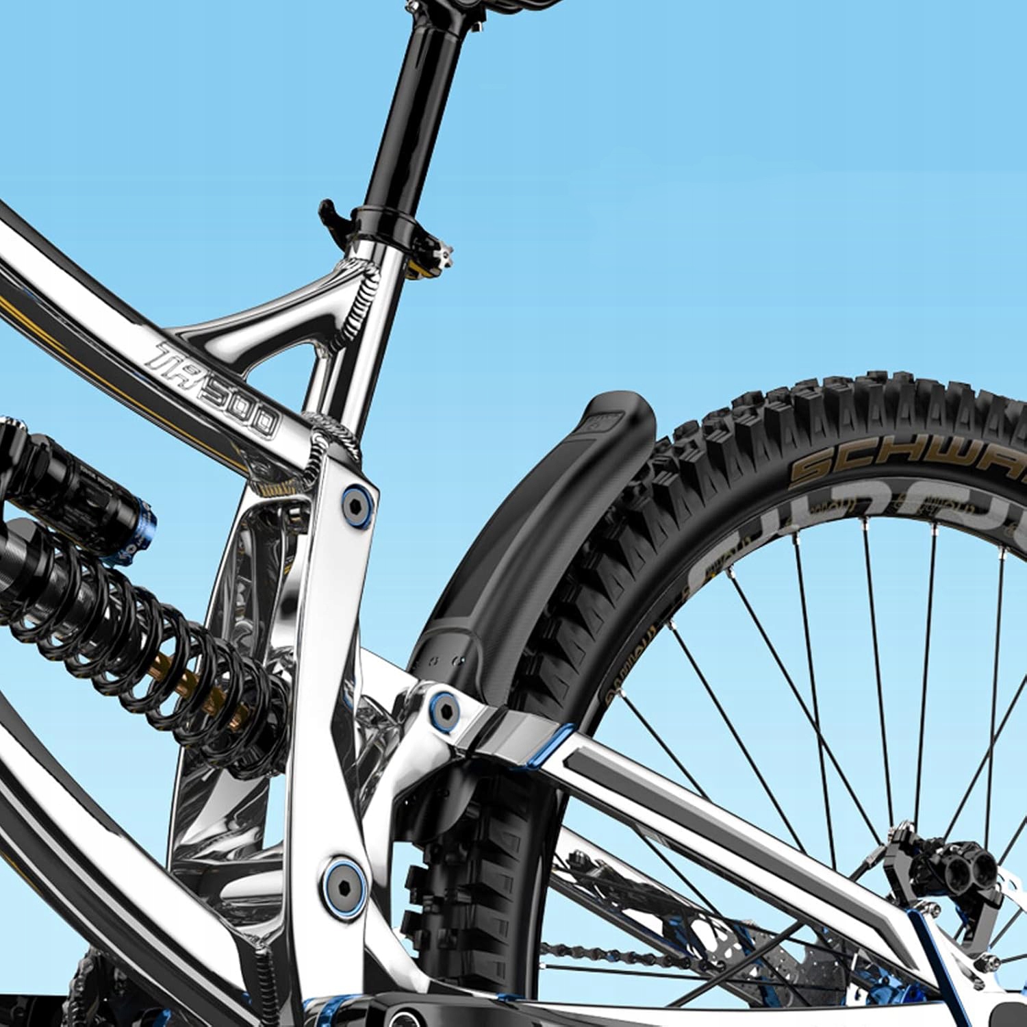 BŁOTNIK ROWEROWY DO ROWERU GÓRSKIEGO, MTB, Z PRZODU I Z TYŁU, UNIWERSALNY Rodzaj tylny