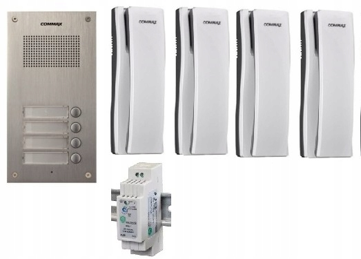 domofon 4 rodzinny lokatorski Commax DR-4UM Dp-ss