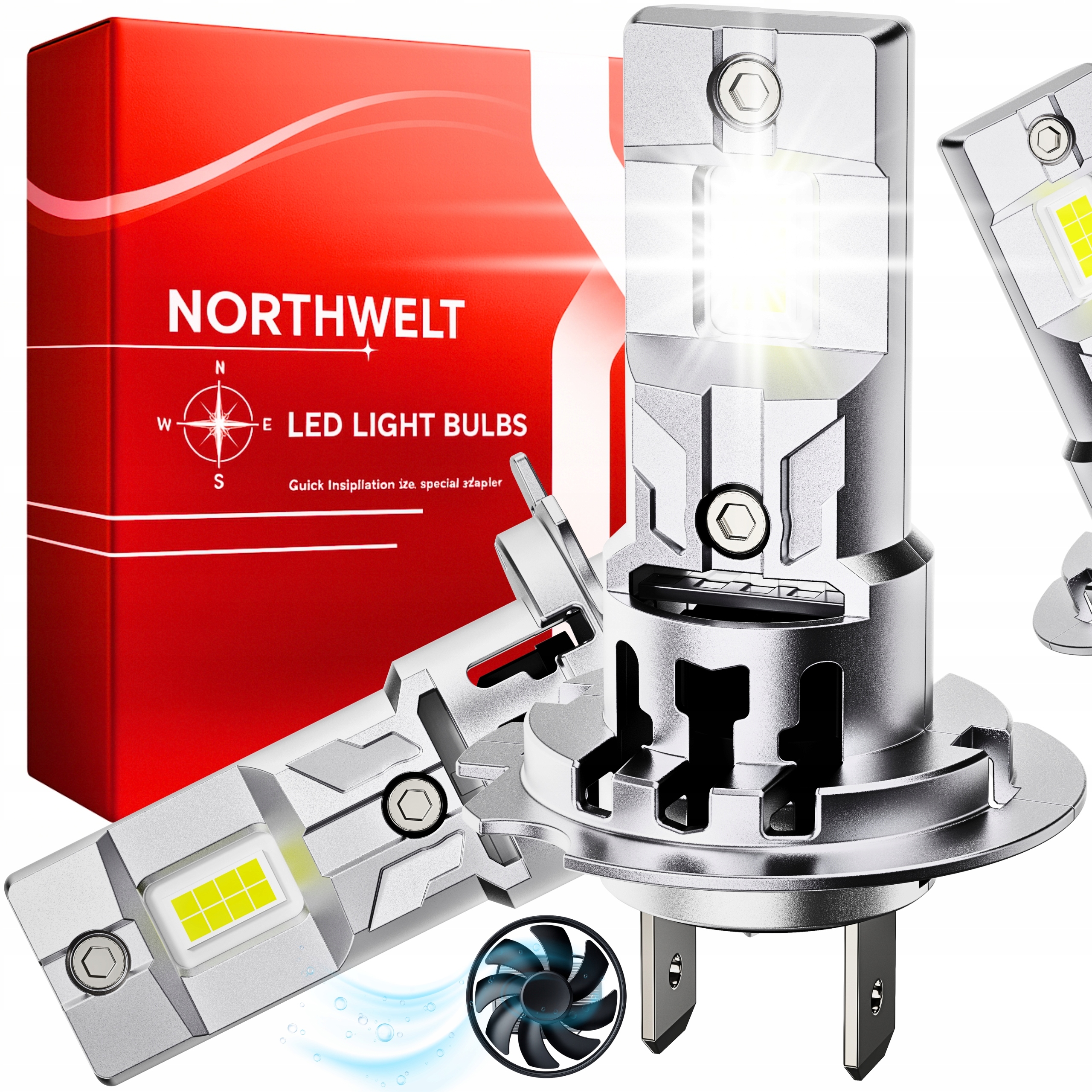 Žárovky H7 Led Homologace Xenon Bílé Retrofit Canbus White Silné 90W