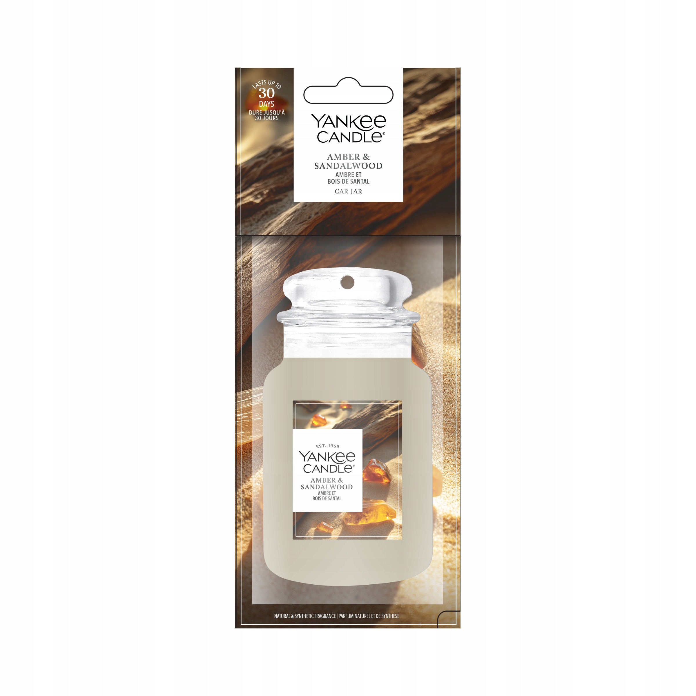 Zawieszka do samochodu Yankee Candle Amber & Sandalwood