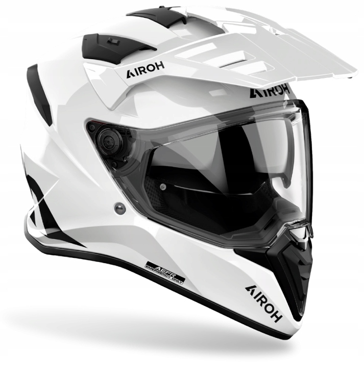 Airoh Bandit Color White Gloss Kask Motocyklowy Integralny Biały Połysk