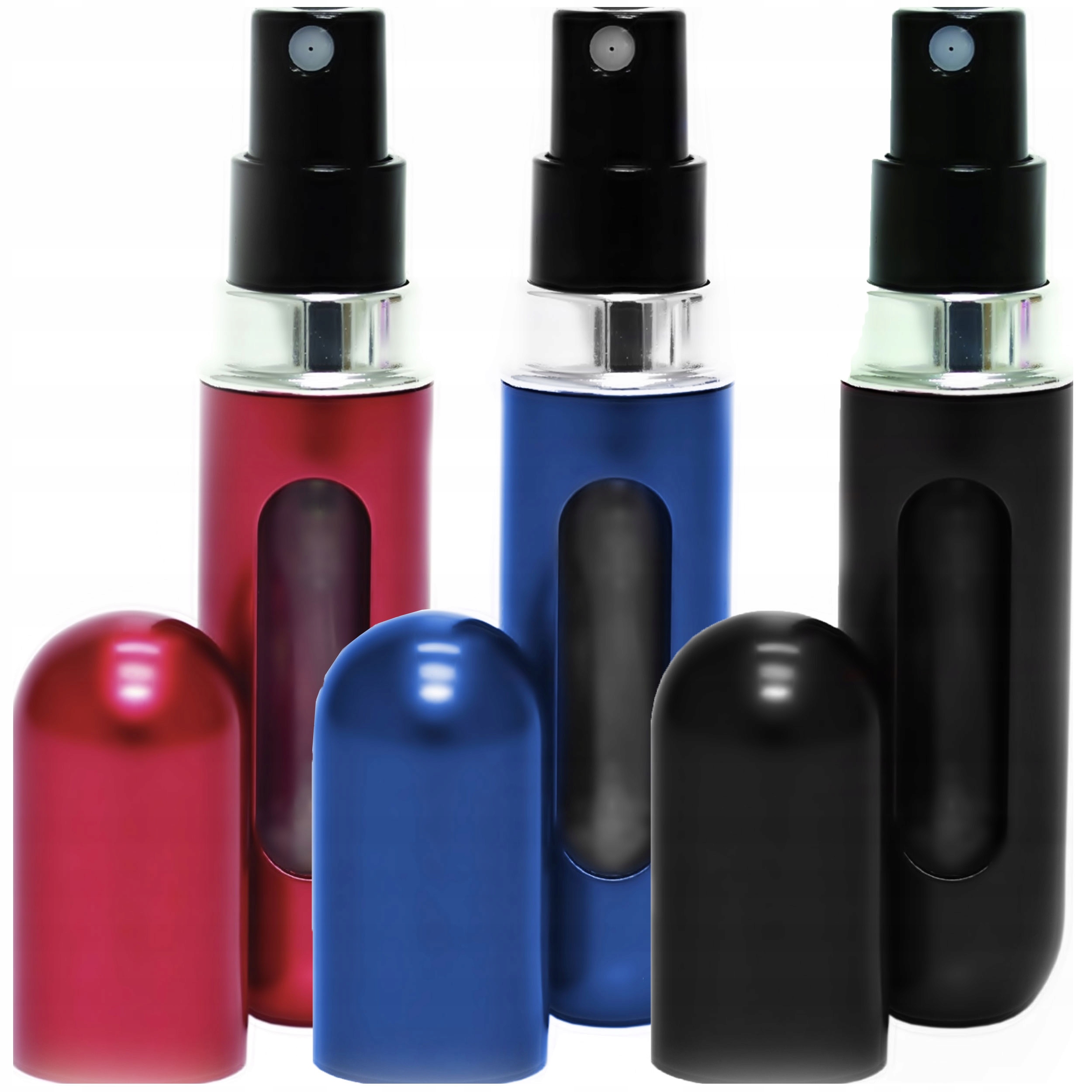 3X BUTELECZKA NA PERFUMY FIOLKA ATOMIZER ZAWOREK PODRÓŻNY PRZENOŚNY