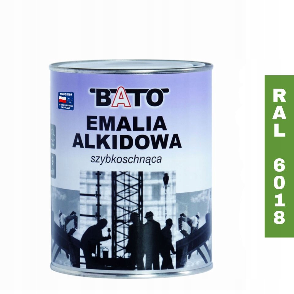 Barva na kov Vysoký Lesk Zelená 0,8L Ral 6018 Rychleschnoucí Bato