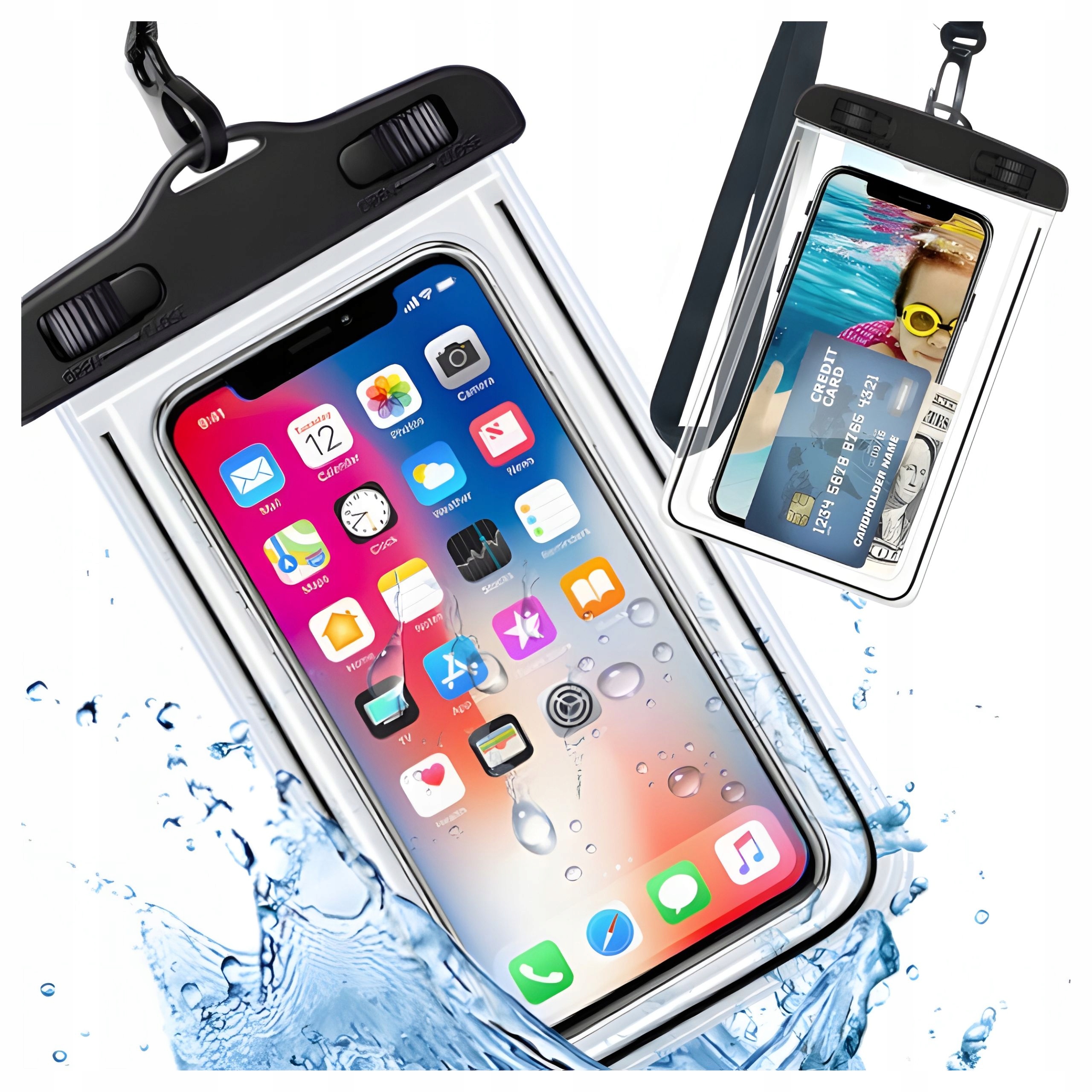 Wodoodporne Etui na Telefon Dokumenty do Iphone do Samsung Uniwersalne 6,5'
