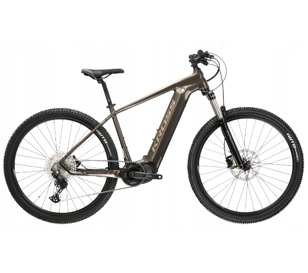 Rower elektryczny Kross Level 2.0 XL Brązowy Hamulce hydrauliczne