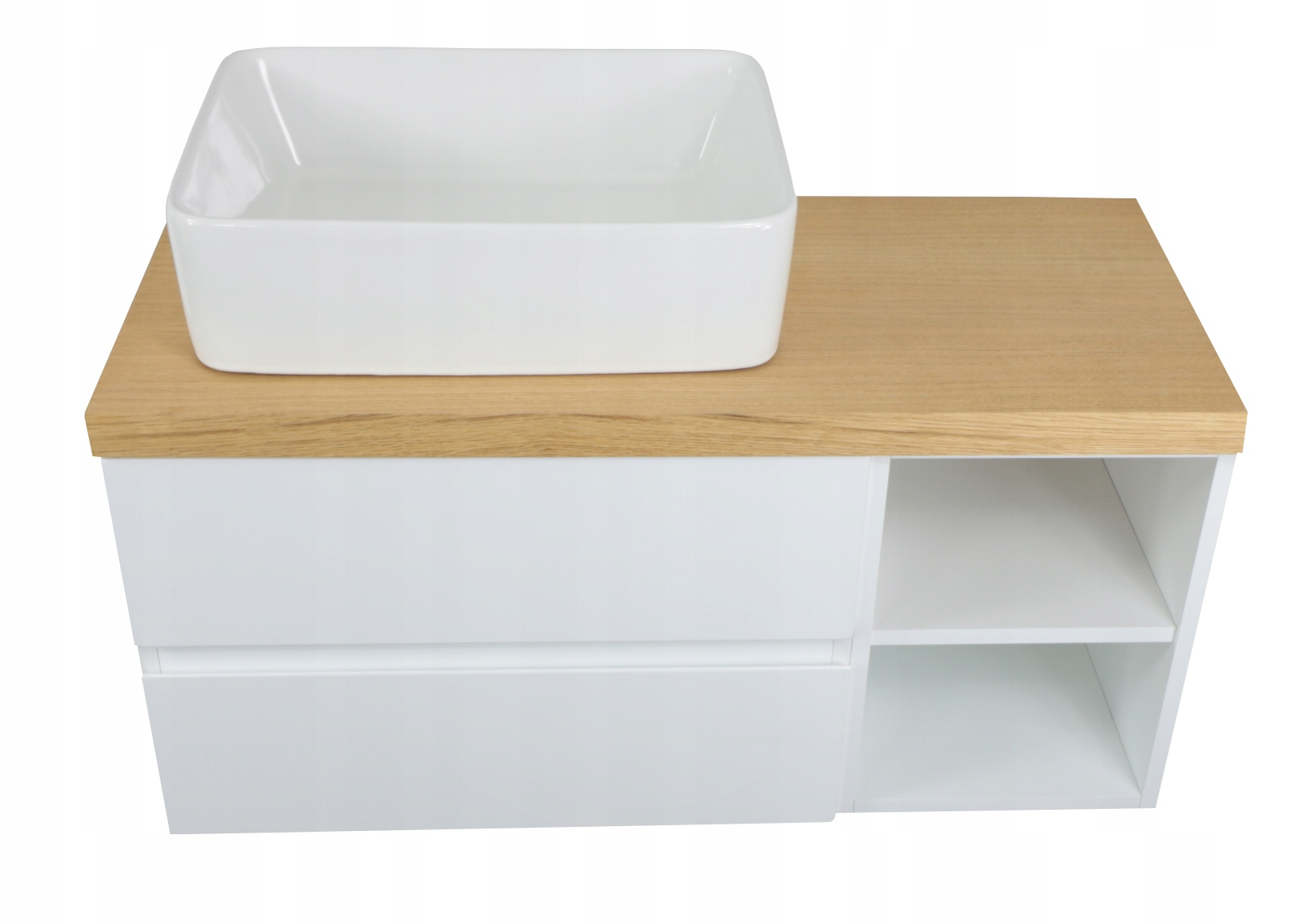 

Zestaw Pod Umywalkę Mdf Z Drewnianym Blatem! 80 CM