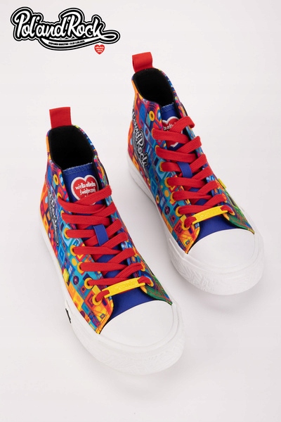 Tenisky Pol 'and'rock Festival X Big Star SS174504 Zeleno-žluté 41