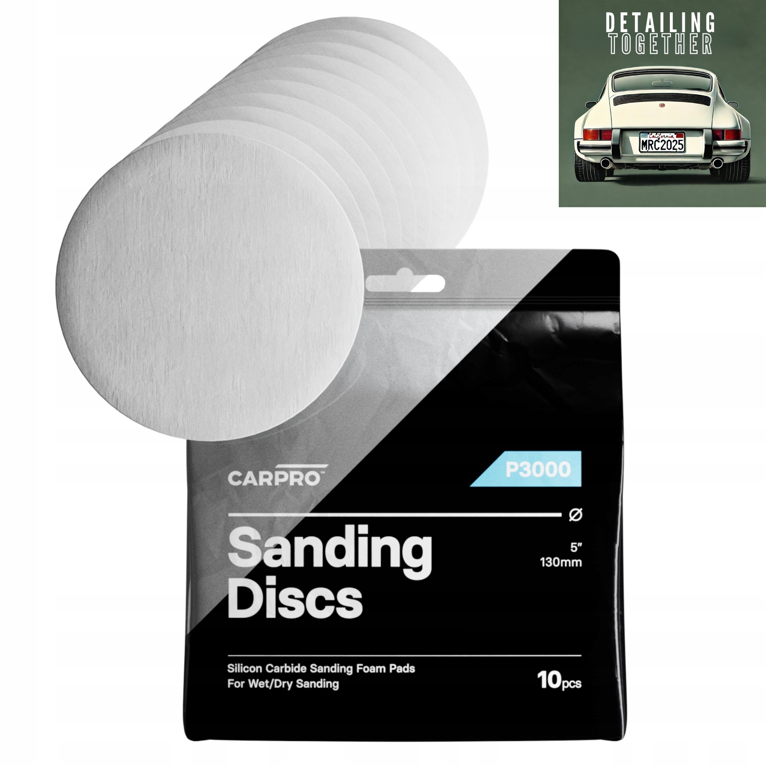 Carpro Sanding disc 3" 3000p 10 Ks Brousicí kotouče s karbidem křemíku