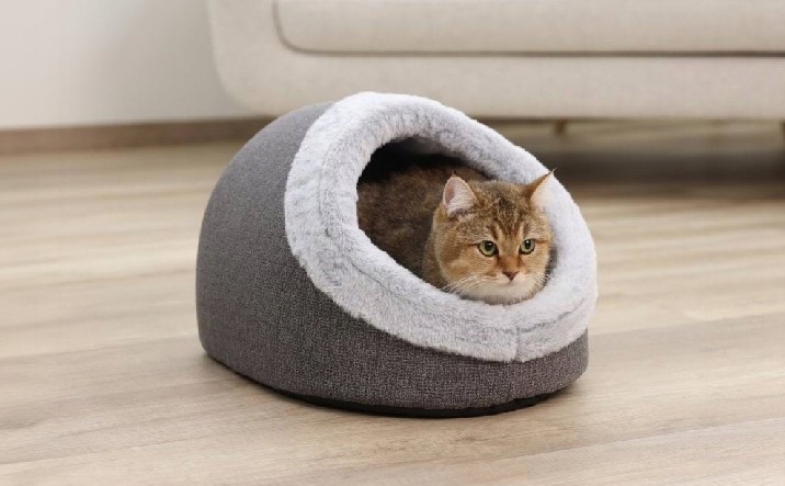 Levně Útulná jeskyně Jana, šedá, 41 x 50 x 34 cm, Kerbl