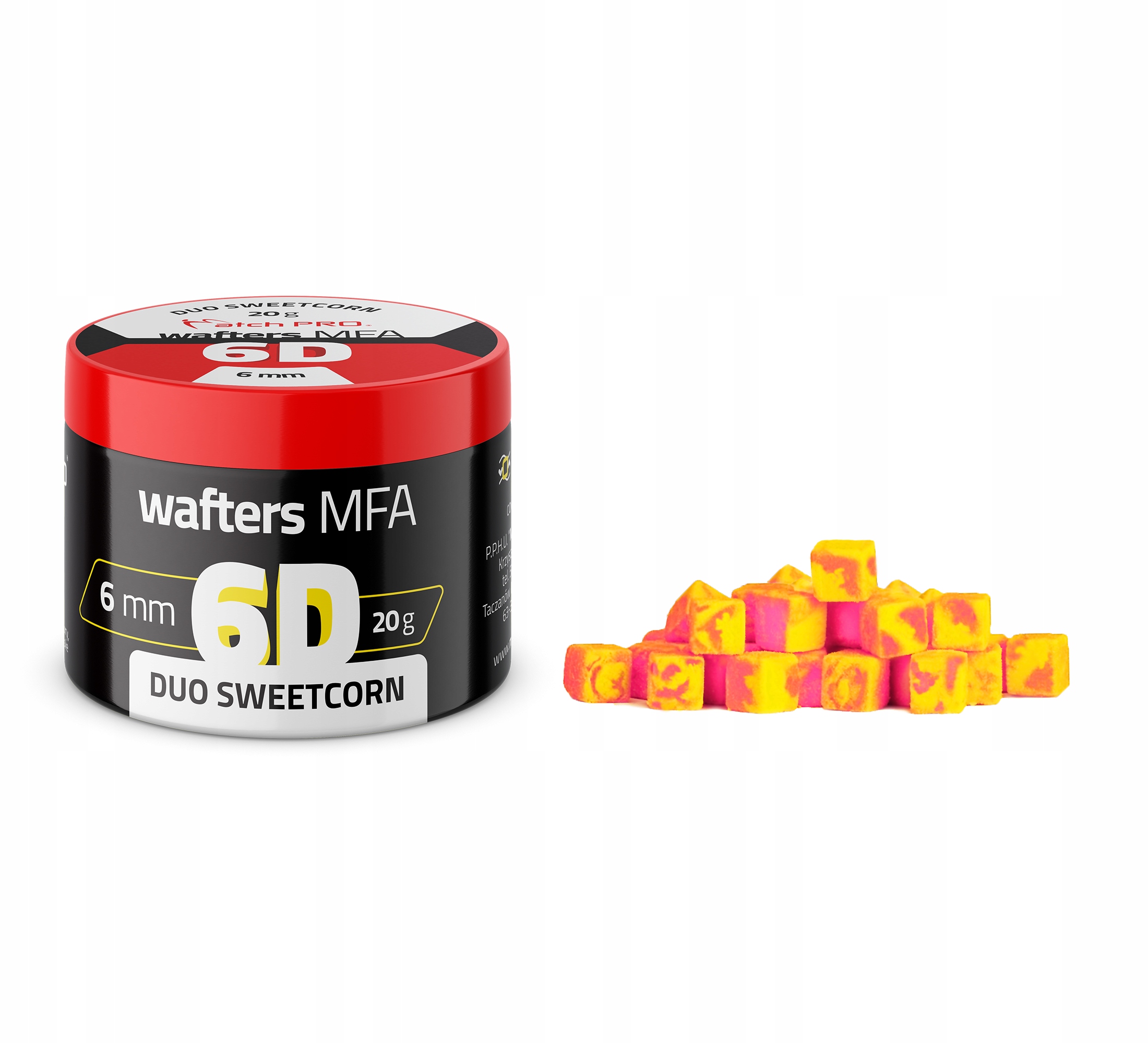 MatchPro 6D Mfa Duo Wafters Sweetcorn 6x6mm
